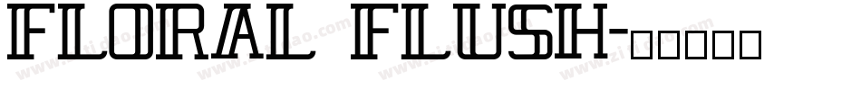 Floral Flush字体转换
